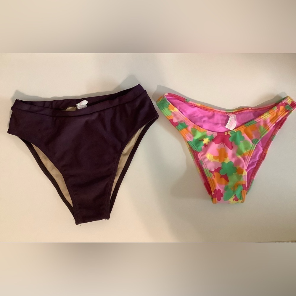 Recco Size Medium Brazilian Bikini Bottom Bundle of 2. New